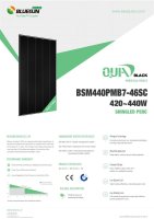 Bluesun PV-Modul 440W Black Frame BSM440PMB7-46SC