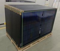 Saxonia New Energy 420 Watt Bifaziales Solar Modul Glas-Glas Fullblack N-Typ Modul ideal für Balkonkraftwerke